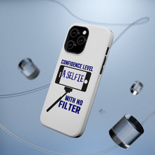DistinctInk ToughCase for Apple iPhone, Compatible with MagSafe Charging - Confidence Level Selfie with No Filter