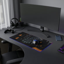 DistinctInk LED Gaming Mouse Pad with Spooky All Hallows' Eve Design for Halloween