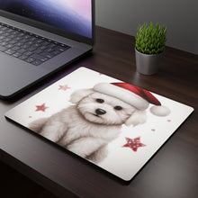 DistinctInk Mouse Pad - 1/4" Foam Rubber - Bichon Frise Puppy Drawing