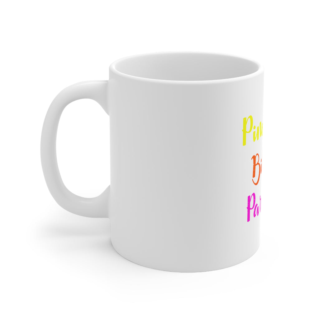 Glossy White Coffee / Tea Mug - Pineapples Bikinis Paradise, view 2