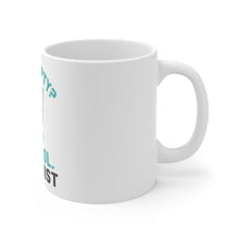 DistinctInk Glossy White Coffee / Tea Mug - Half Empty? Add Alcohol. -Optimist