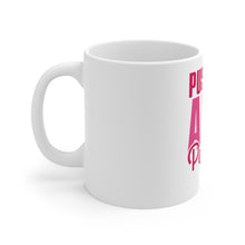 DistinctInk Glossy White Coffee / Tea Mug - Pushups and Pearls
