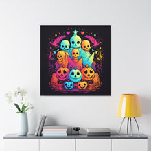 DistinctInk Canvas Wall Art with The Joy of Connecting for Halloween LGBTQ+ Pride
