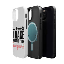 DistinctInk ToughCase for Apple iPhone, Compatible with MagSafe Charging - I Bake What is Your Superpower