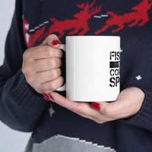 DistinctInk Glossy White Coffee / Tea Mug - Fishing is a Contact Sport