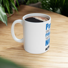 DistinctInk Glossy White Coffee / Tea Mug - Parkour Because Super Skilled Ninja Not Actual
