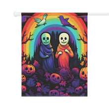 DistinctInk Garden & House Banner Flag with Living Life to the Fullest Design for Halloween  LGBTQ+ Pride