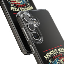 DistinctInk Hybrid (Acrylic/TPU) Clear Slim Fit Case for Apple iPhone | Trump: Promises Made, Promises Kept - Conservative