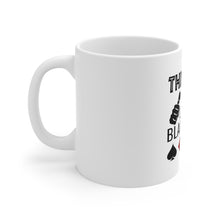 DistinctInk Glossy White Coffee / Tea Mug - This Guy Loves Blackjack