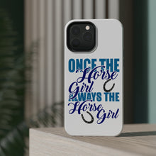 DistinctInk ToughCase for Apple iPhone, Compatible with MagSafe Charging - Once The Horse Girl Always The Horse Girl