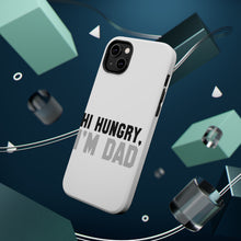 DistinctInk ToughCase for Apple iPhone, Compatible with MagSafe Charging - Hi Hungry, I'm Dad