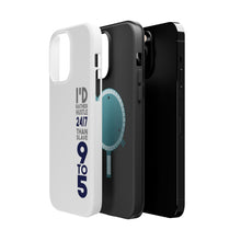 DistinctInk ToughCase for Apple iPhone, Compatible with MagSafe Charging - Rather Hustle 24/7 Than Slave 9 to 5
