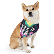 DistinctInk Adjustable Pet Banana Collar with Exploring the Unknown Design for Halloween LGBTQ+ Pride