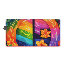 DistinctInk LED Gaming Mouse Pad with The Road to Fulfillment Design for LGBTQ+ Pride