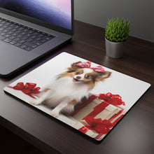 DistinctInk Mouse Pad - 1/4" Foam Rubber - Papillon Puppy