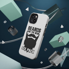 DistinctInk ToughCase for Apple iPhone, Compatible with MagSafe Charging - Beards are the New Six Pack