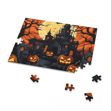 DistinctInk Jigsaw Puzzle with Darkness Falls on Halloween Design for Halloween