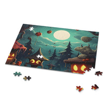 DistinctInk Jigsaw Puzzle with Trick or Treat Fun Design for Halloween