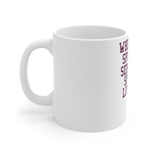 DistinctInk Glossy White Coffee / Tea Mug - Spirit of Service & Spiking Lives On Tennis