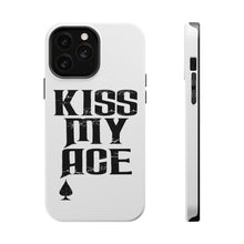 DistinctInk ToughCase for Apple iPhone, Compatible with MagSafe Charging - Kiss My ACE - Poker Blackjack Gambling