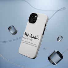 DistinctInk ToughCase for Apple iPhone, Compatible with MagSafe Charging - Mechanic Definition Hide the Extra Parts