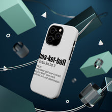 DistinctInk ToughCase for Apple iPhone, Compatible with MagSafe Charging - Basketball Definition Greatest Sport