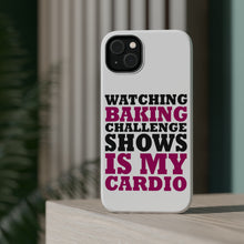 DistinctInk ToughCase for Apple iPhone, Compatible with MagSafe Charging - Watching Baking Shows is My Cardio