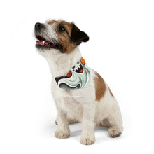 DistinctInk Adjustable Pet Banana Collar with Silly Specter Sprites Design for Halloween