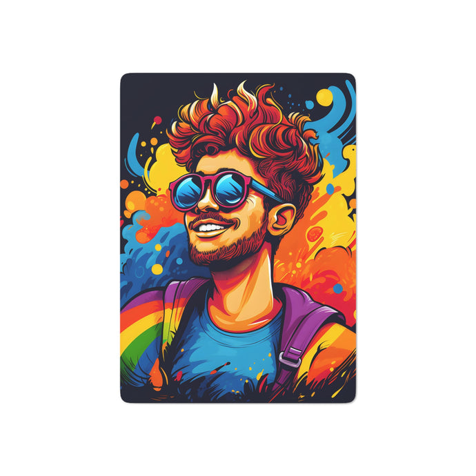 DistinctInk Playing Poker Cards with The Power of Simplicity Design for LGBTQ+ Pride