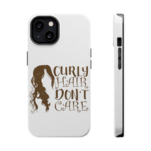 DistinctInk ToughCase for Apple iPhone, Compatible with MagSafe Charging - Curly Hair Don't Care
