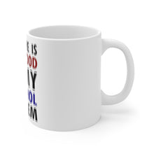 DistinctInk Glossy White Coffee / Tea Mug - Sir There is Blood in My Alcohol System