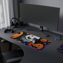 DistinctInk LED Gaming Mouse Pad with Spooky Halloween Night Design for Halloween