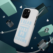 DistinctInk ToughCase for Apple iPhone, Compatible with MagSafe Charging - I Read Past My Bedtime