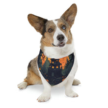 DistinctInk Adjustable Pet Banana Collar with Spooky Trick or Treating Design for Halloween
