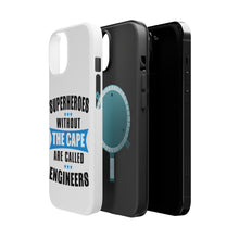 DistinctInk ToughCase for Apple iPhone, Compatible with MagSafe Charging - Superheroes Without Cape are Engineers