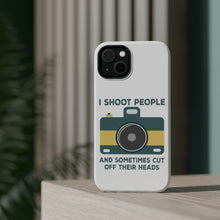 DistinctInk ToughCase for Apple iPhone, Compatible with MagSafe Charging - I Shoot People - Photography