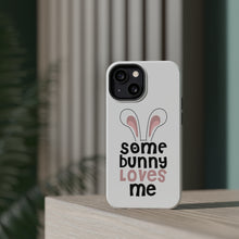 DistinctInk ToughCase for Apple iPhone, Compatible with MagSafe Charging - Some Bunny Loves Me - Rabbit