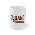 Glossy White Coffee / Tea Mug - Cubano. Cigars