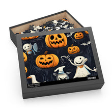 DistinctInk Jigsaw Puzzle with The Halloween Spell Design for Halloween