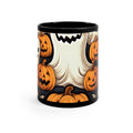 Black Coffee Mug - Haunted Skeleton Jack-O-Lantern for Halloween