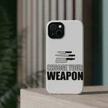 DistinctInk ToughCase for Apple iPhone, Compatible with MagSafe Charging - Choose Your Weapon - Chef Knives