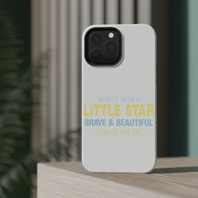 DistinctInk ToughCase for Apple iPhone, Compatible with MagSafe Charging - Twinkle Little Star Brave & Beautiful You Are
