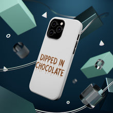 DistinctInk ToughCase for Apple iPhone, Compatible with MagSafe Charging - Dipped in Chocolate