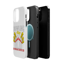 DistinctInk ToughCase for Apple iPhone, Compatible with MagSafe Charging - Bowling Alley The Poor Man's Country Club