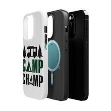 DistinctInk ToughCase for Apple iPhone, Compatible with MagSafe Charging - Camp Champ - Camping Fire