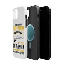 DistinctInk ToughCase for Apple iPhone, Compatible with MagSafe Charging - Never Dreamed I'd Be Grumpy Old Guitarist
