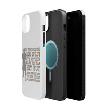 DistinctInk ToughCase for Apple iPhone, Compatible with MagSafe Charging - Boxing Life How Many Times You Keep Moving
