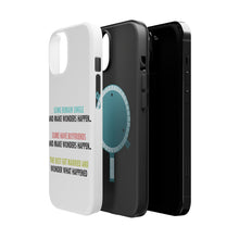 DistinctInk ToughCase for Apple iPhone, Compatible with MagSafe Charging - Some Single, Some Boyfriends, Rest Married