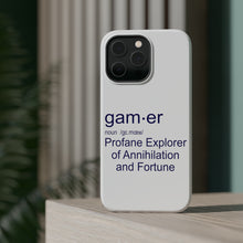 DistinctInk ToughCase for Apple iPhone, Compatible with MagSafe Charging - Gamer Dictionary Definition Profane Explorer