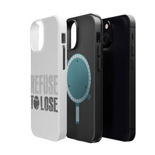 DistinctInk ToughCase for Apple iPhone, Compatible with MagSafe Charging - Refuse to Lose Baseball